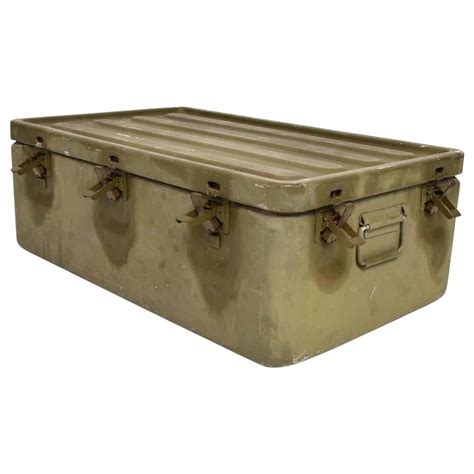 vintage metal army box|Military Metal Box .